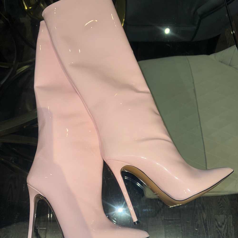 Pink Ankle Booties with Stiletto Heel from identita
